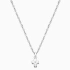 Forever in Faith Cross with Genuine Diamond, Children&#039;s Necklace for Boys - 14K White Gold