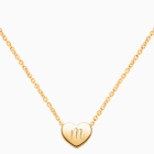 Personalized Engraving Gold Heart Necklace for Girl