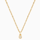 My 1st Diamond, Teeny Tiny Teen&#039;s Necklace with Genuine Diamond for Girls - 14K Gold