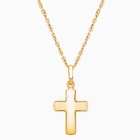 Regal Cross, Children&#039;s Necklace for Boys - 14K Gold