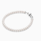 3mm Cultured Pearls, Baby/Children&#039;s Beaded Bracelet for Girls - Sterling Silver
