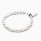 Solid Silver Pearl Bracelet for Girls Baptism