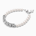 Pearl Name Bracelet for Girls Baptism/Christening