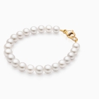 5mm Pearl Bracelet for Teens with Solid 14K Gold