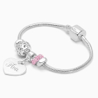 Adoré™ Holiday Starter Set, Baby/Children&#039;s Engraved Charm Bracelet for Girls - Sterling Silver
