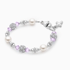 Birthstone Bracelet for Girls Christening/Baptism