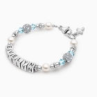 First Holy Communion Name Bracelet for Girls