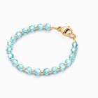 Birthstone Crystal, Baby/Children’s Beaded Bracelet for Boys (All 12 Birthstones Avail) - 14K Gold