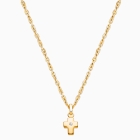 Forever in Faith Cross with Genuine Diamond, Teen&#039;s Necklace for Girls - 14K Gold