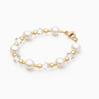 Precious Pearls, Baby/Children&#039;s Beaded Bracelet for Girls - 14K Gold