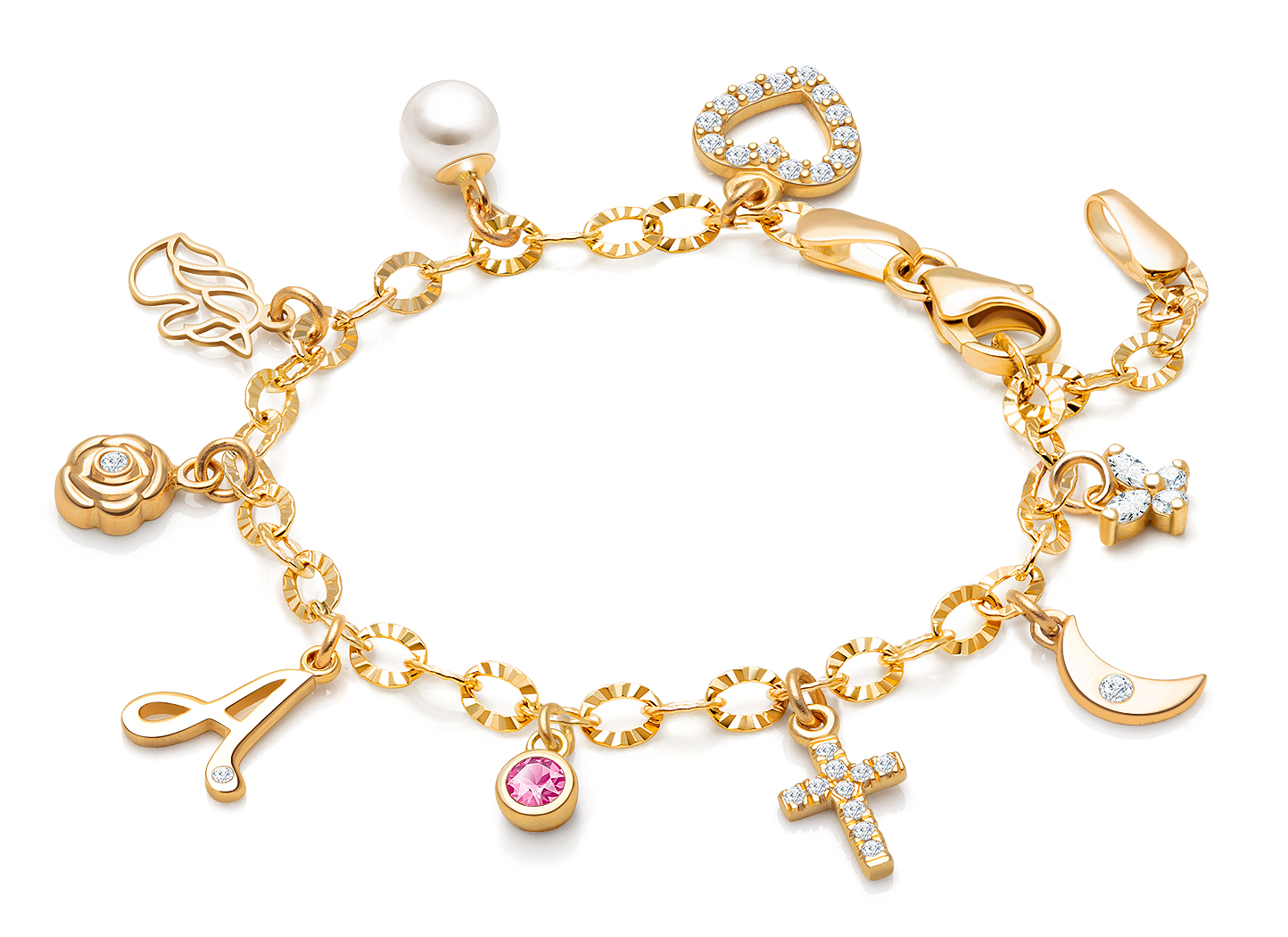 Shown with <u>Upgraded</u> Initial Charm<br>All Other Charms are Optional