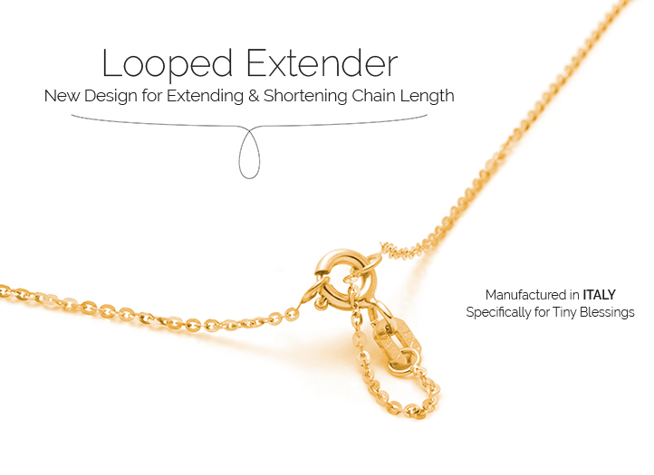 Extendable Necklace Chain with Adjustable Length