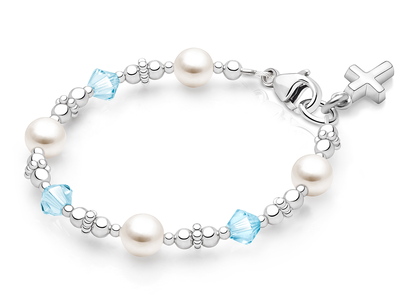 Enlarged to Show Detail<br />Shown with <u>Included</u> Cross Charm