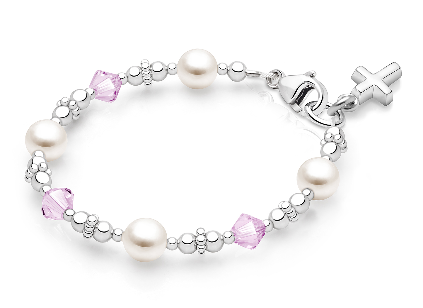 Enlarged to Show Detail<br />Shown with <u>Included</u> Cross Charm