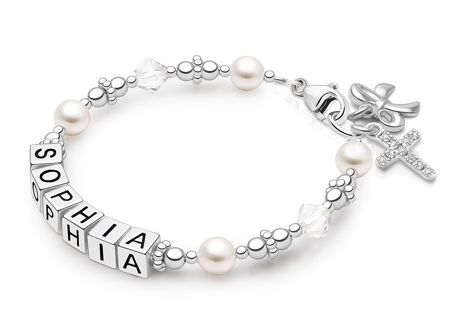 Shown with <u>Upgraded</u> Cross - Bow Charm <u>NOT</u> Included<br />( add the charms your child would love )