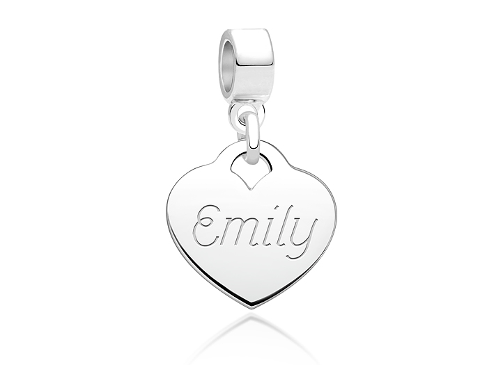 Enlarged to Show Detail<br />Adoré&trade; Charm Shown with Silver Bail