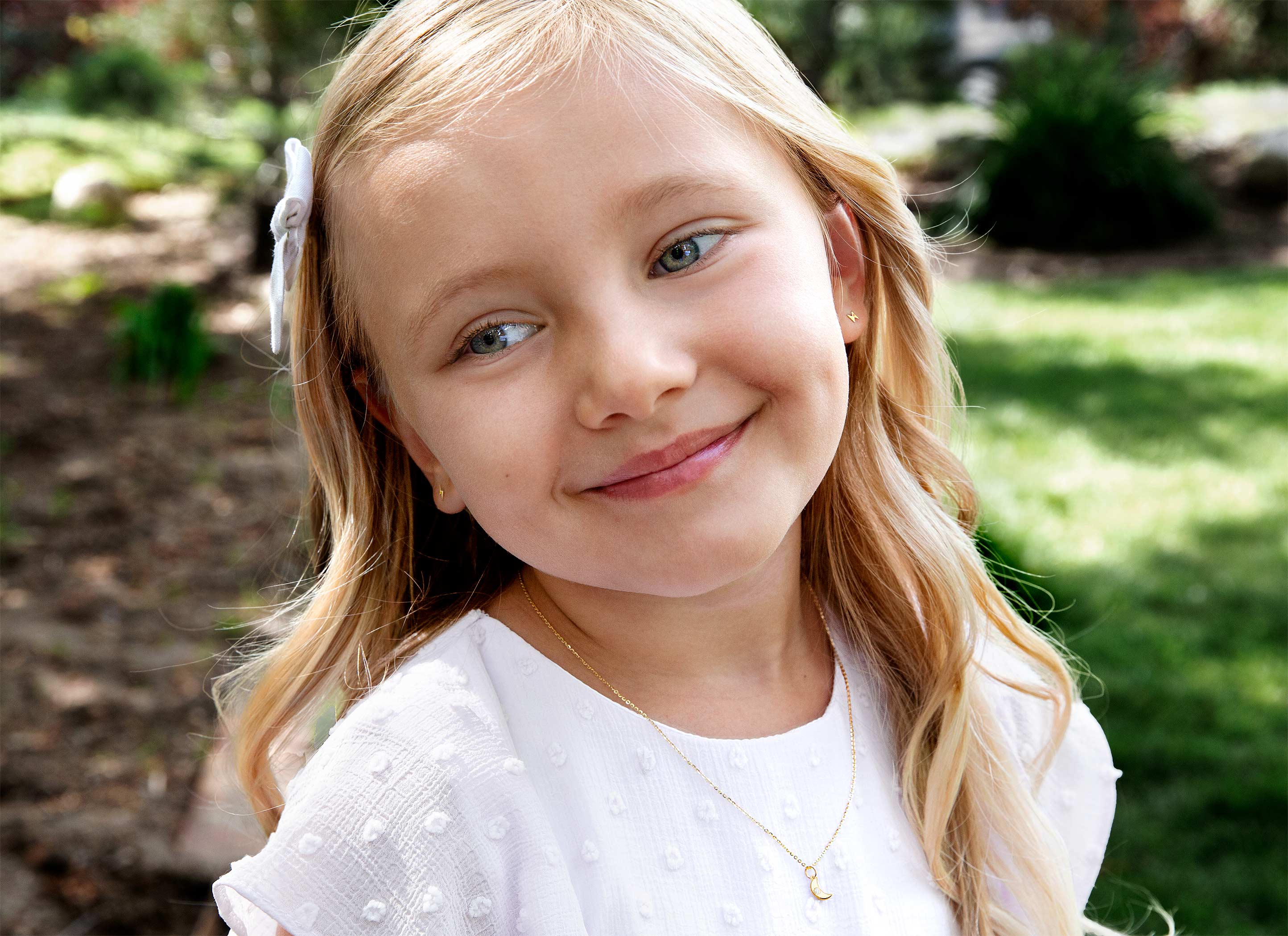 Charm Shown on Child Model - Chain is <u>NOT</u> Included<br />( add this charm to her existing necklace or bracelet )