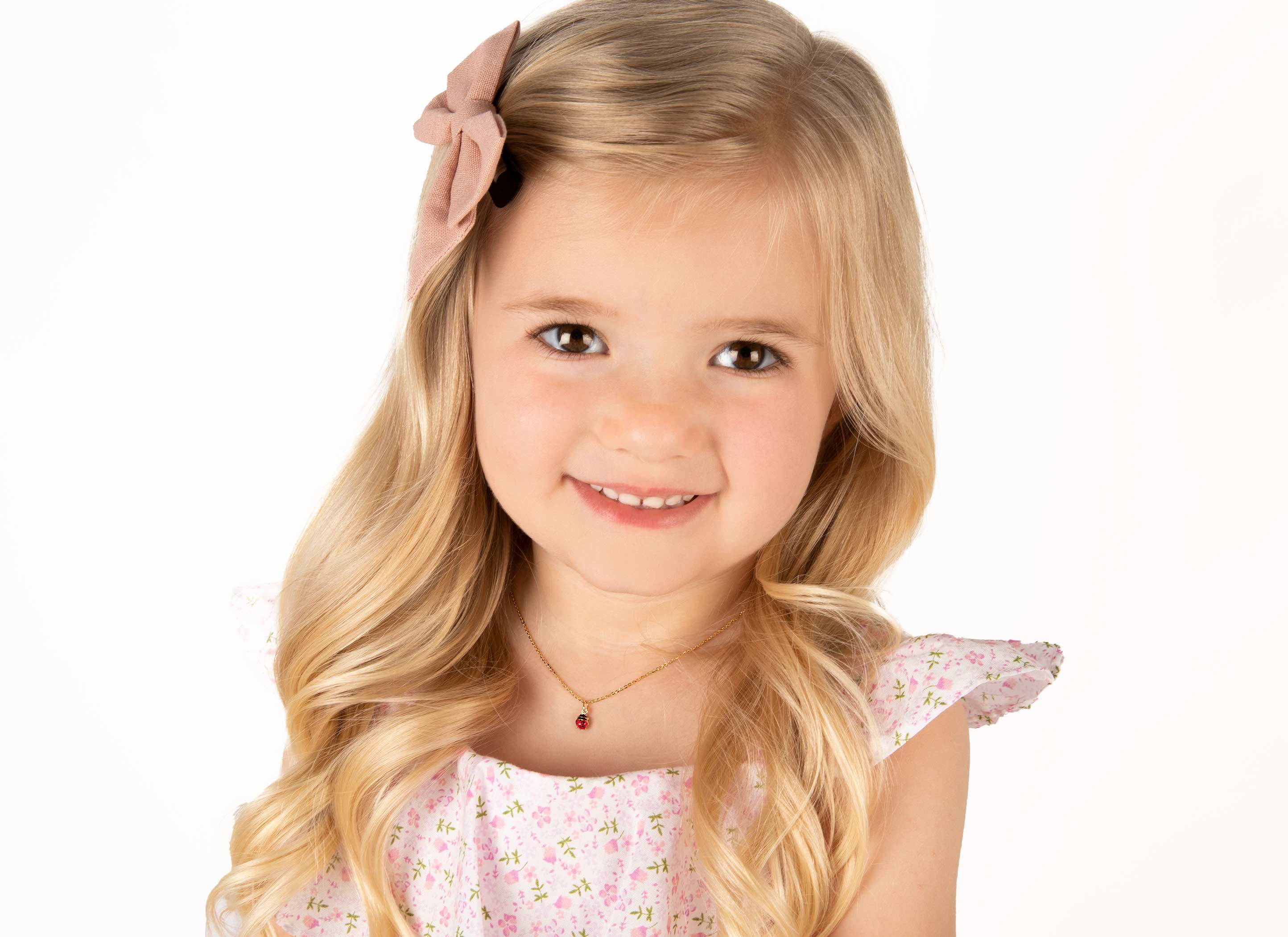 Necklace Shown on Child Model