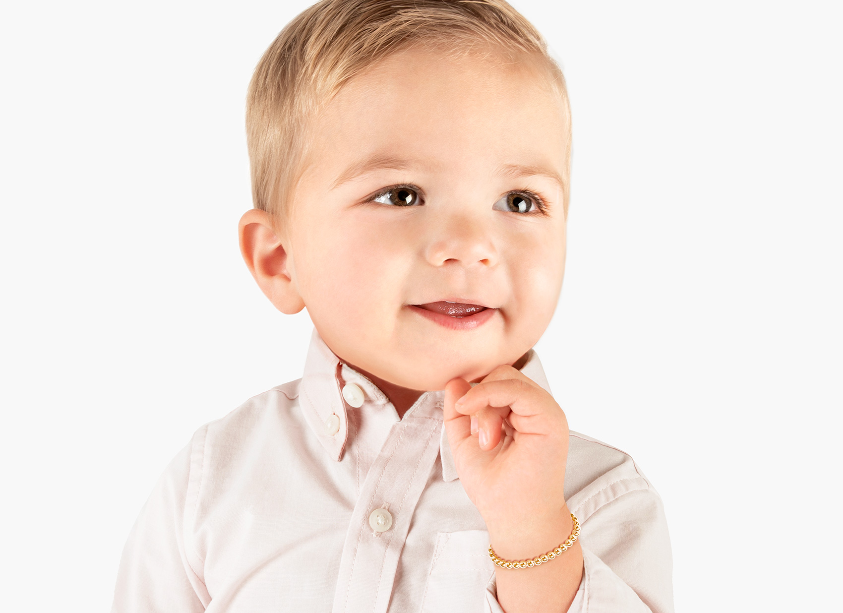 Example Bracelet Shown on 2 Year Old Boy
