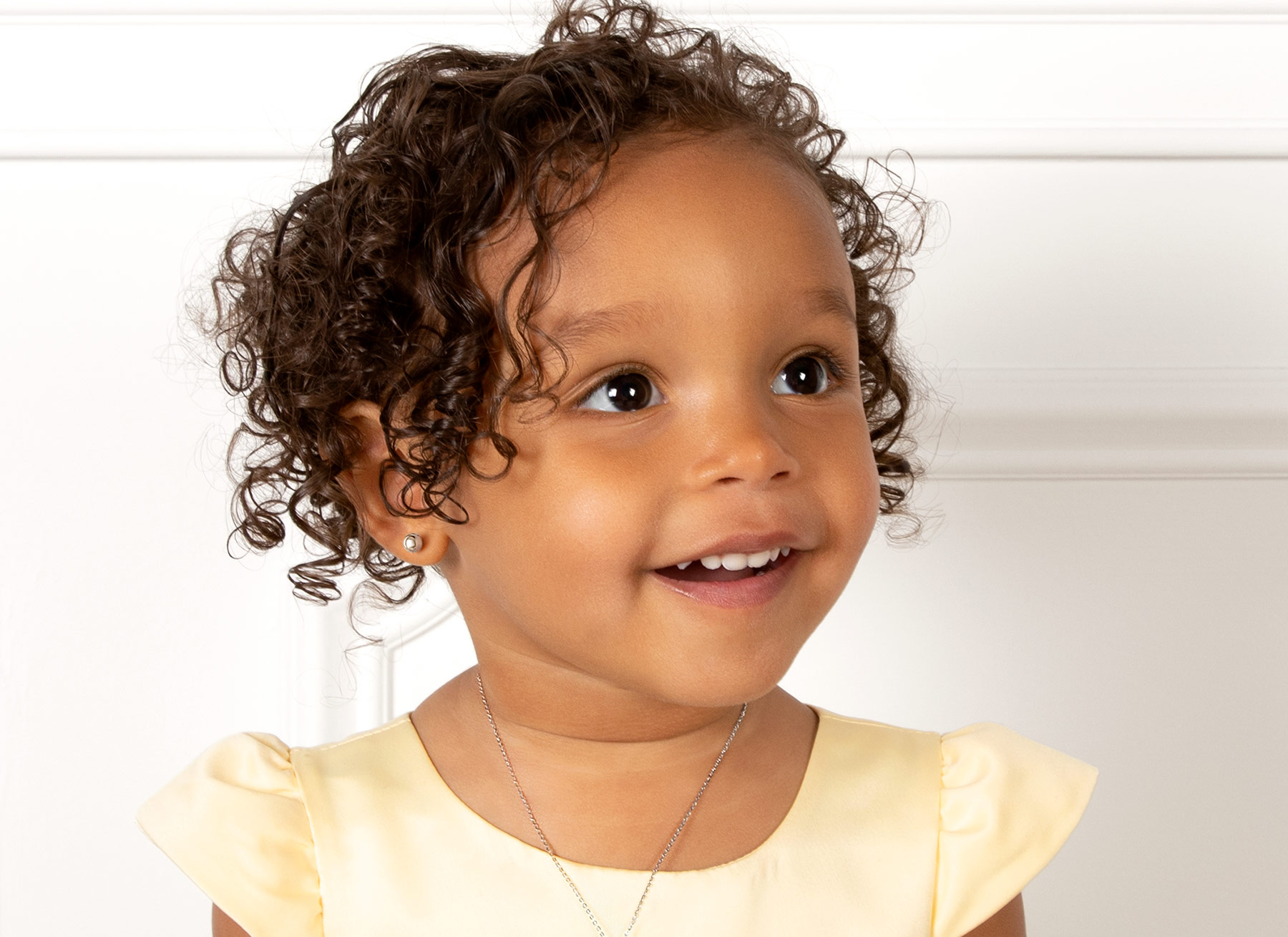 Earring Shown on 2 Year Old Girl