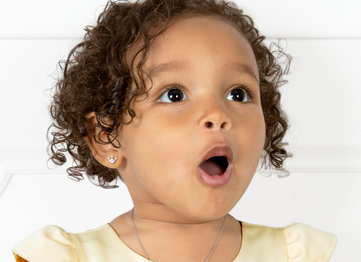 Earring Shown on 2 Year Old Girl