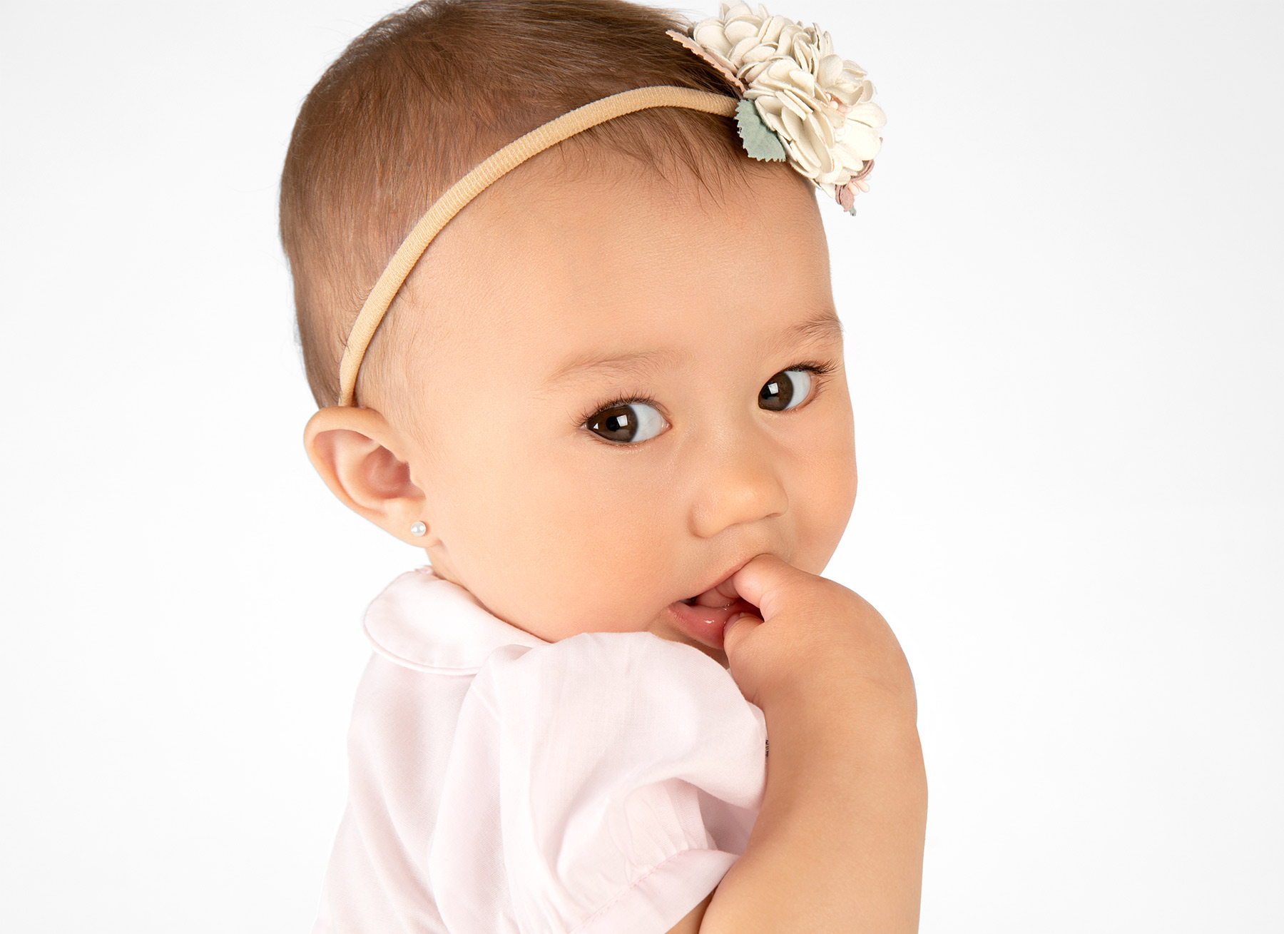 Earring Shown on 1 Year Old Girl