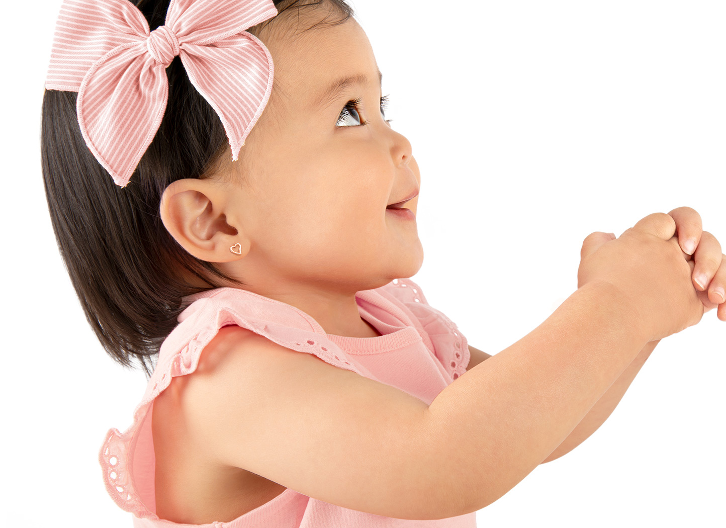 Earring Shown on 1 Year Old Girl
