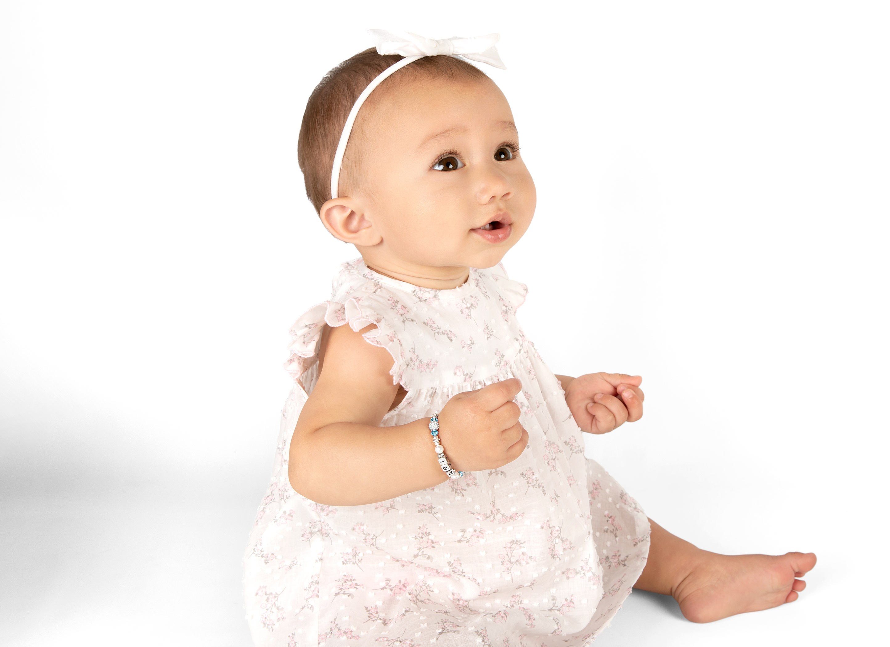 Example Bracelet Shown on Infant Girl<br /> 
