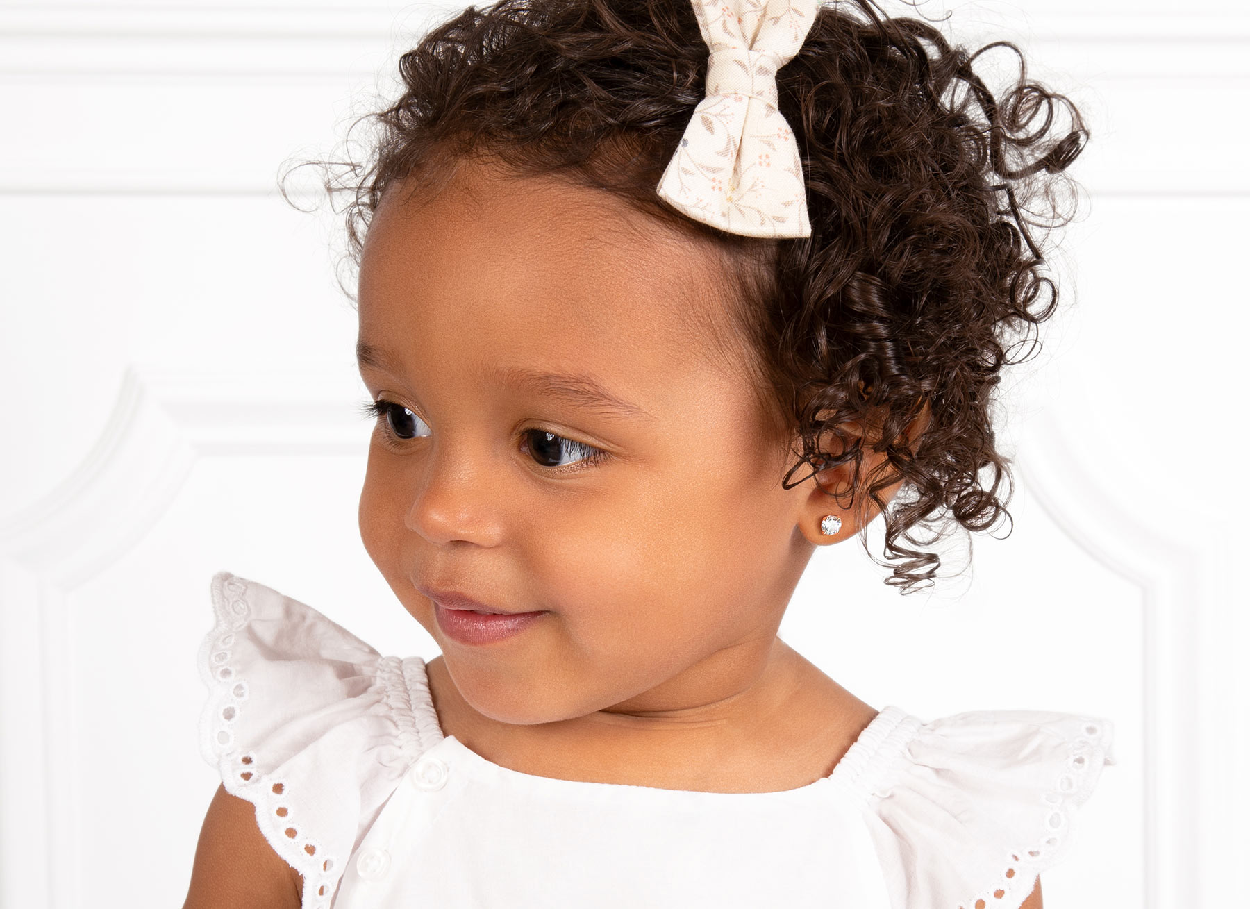 Earring Shown on 2 Year Old Girl