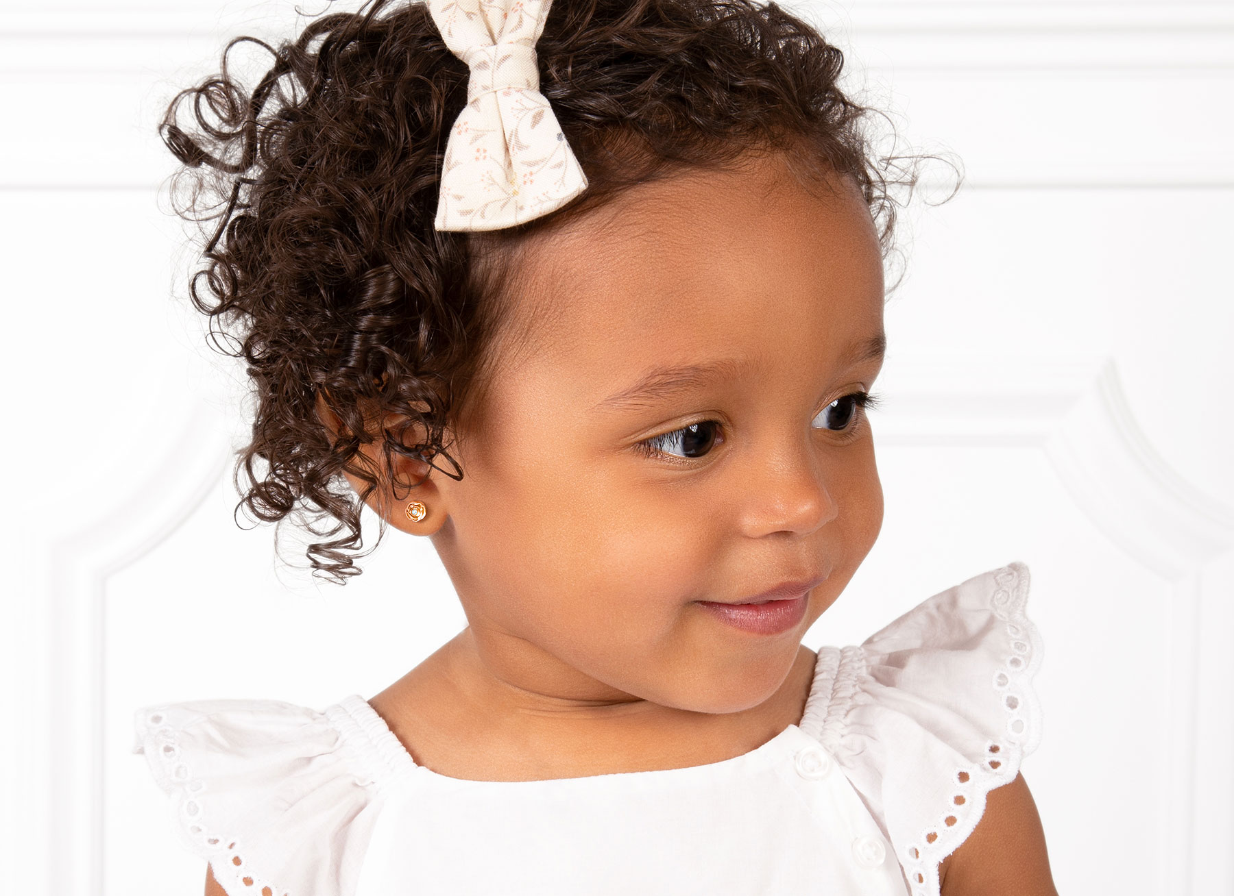 Earring Shown on 2 Year Old Girl