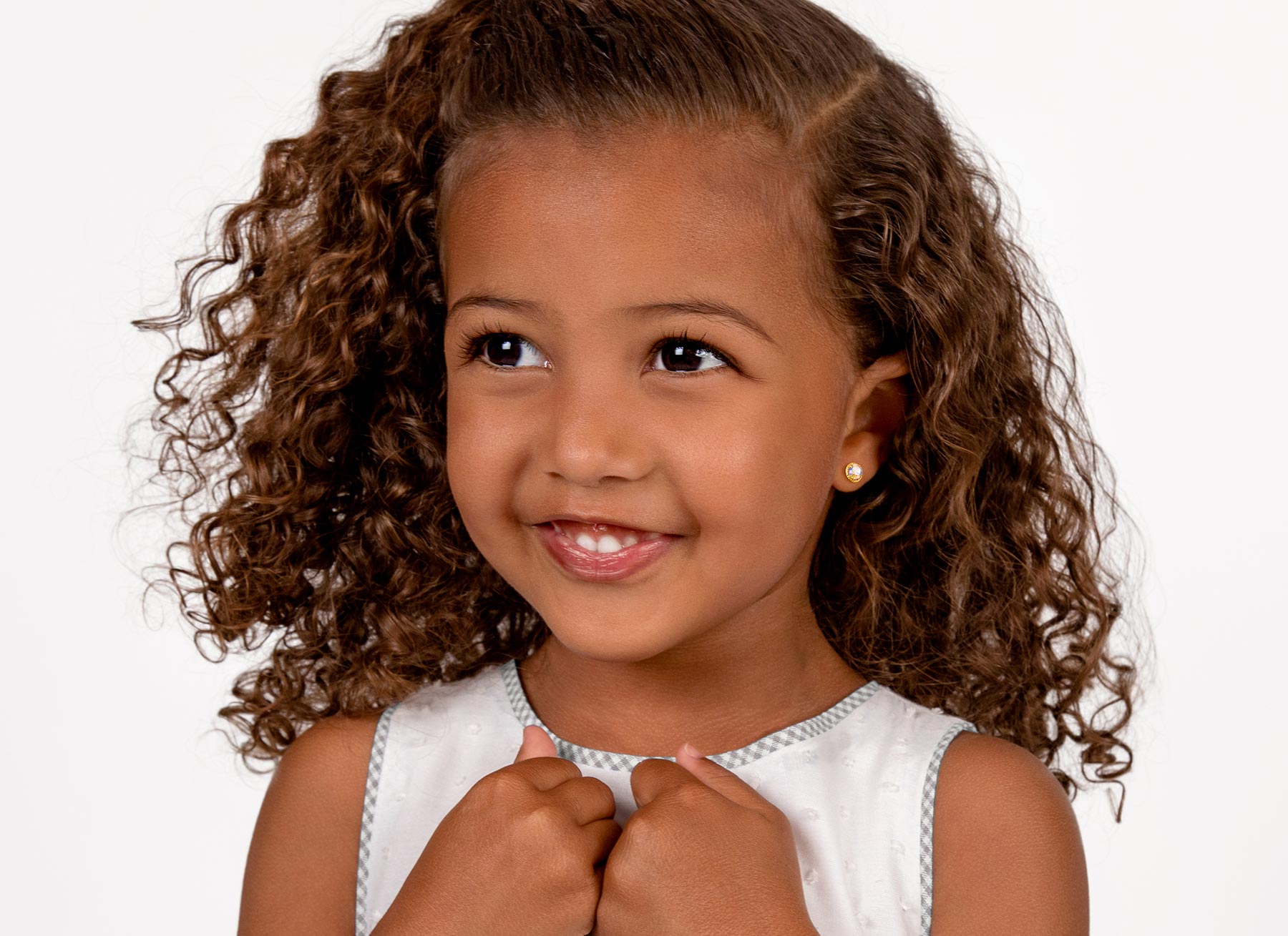 Earring Shown on 4 Year Old Girl
