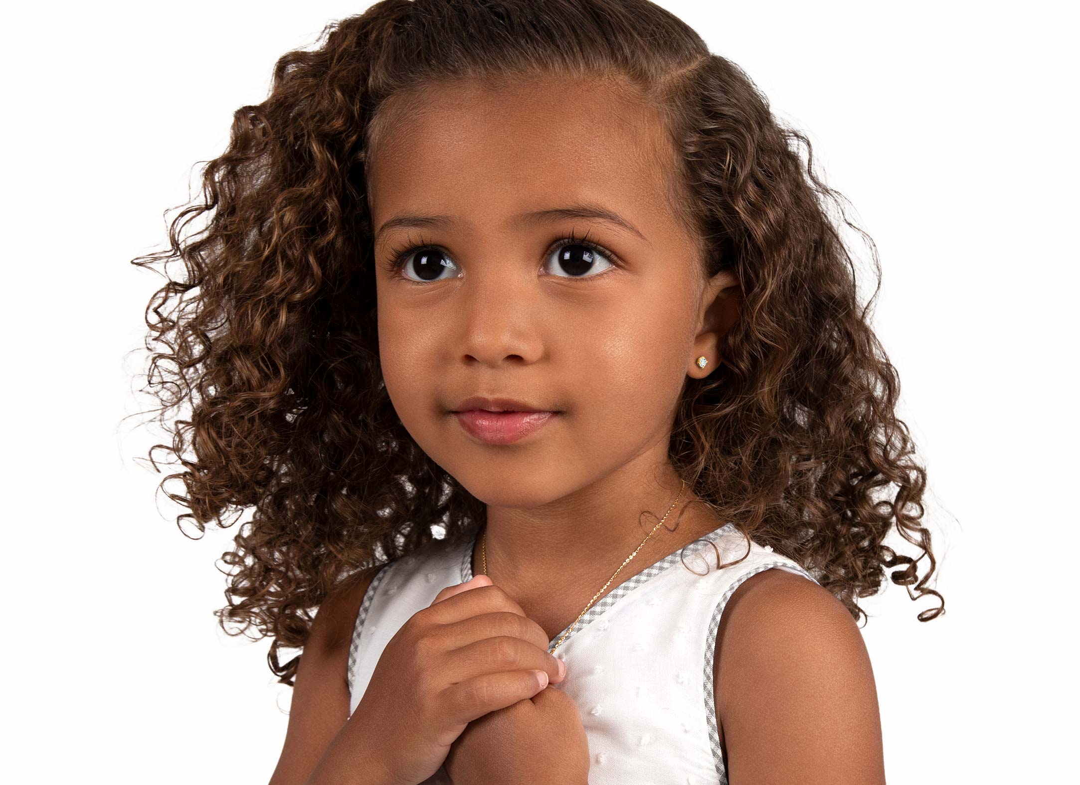 Earring Shown on 4 Year Old Girl