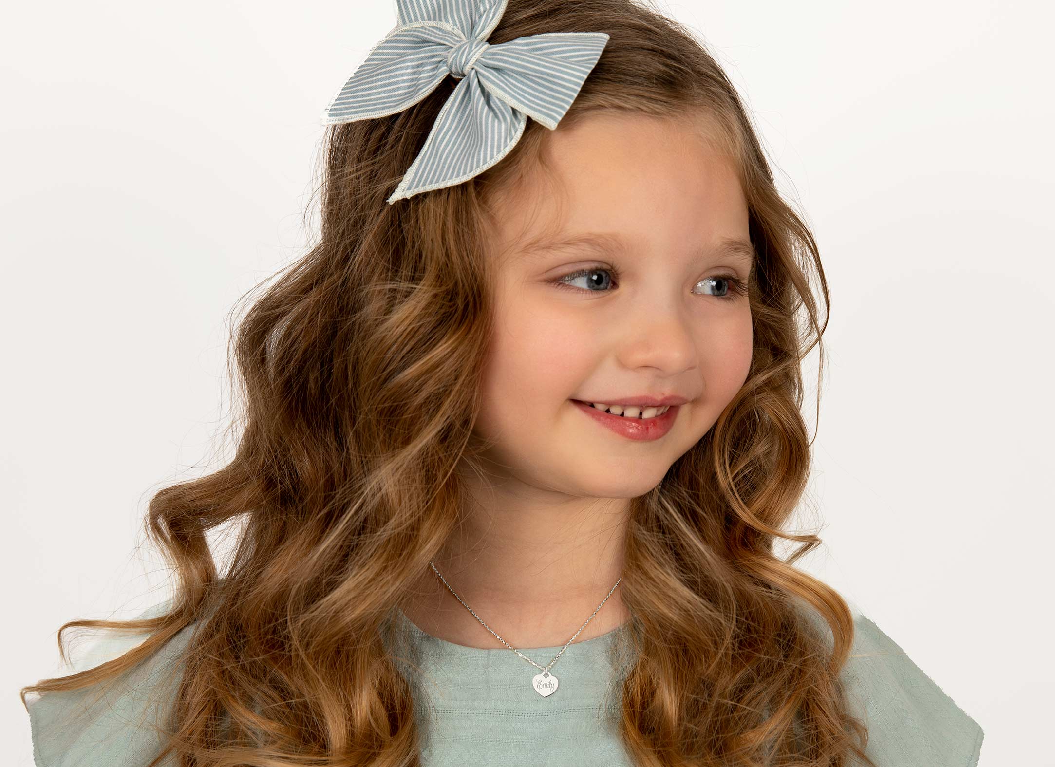 Example Necklace Shown on 4 Year Old Girl