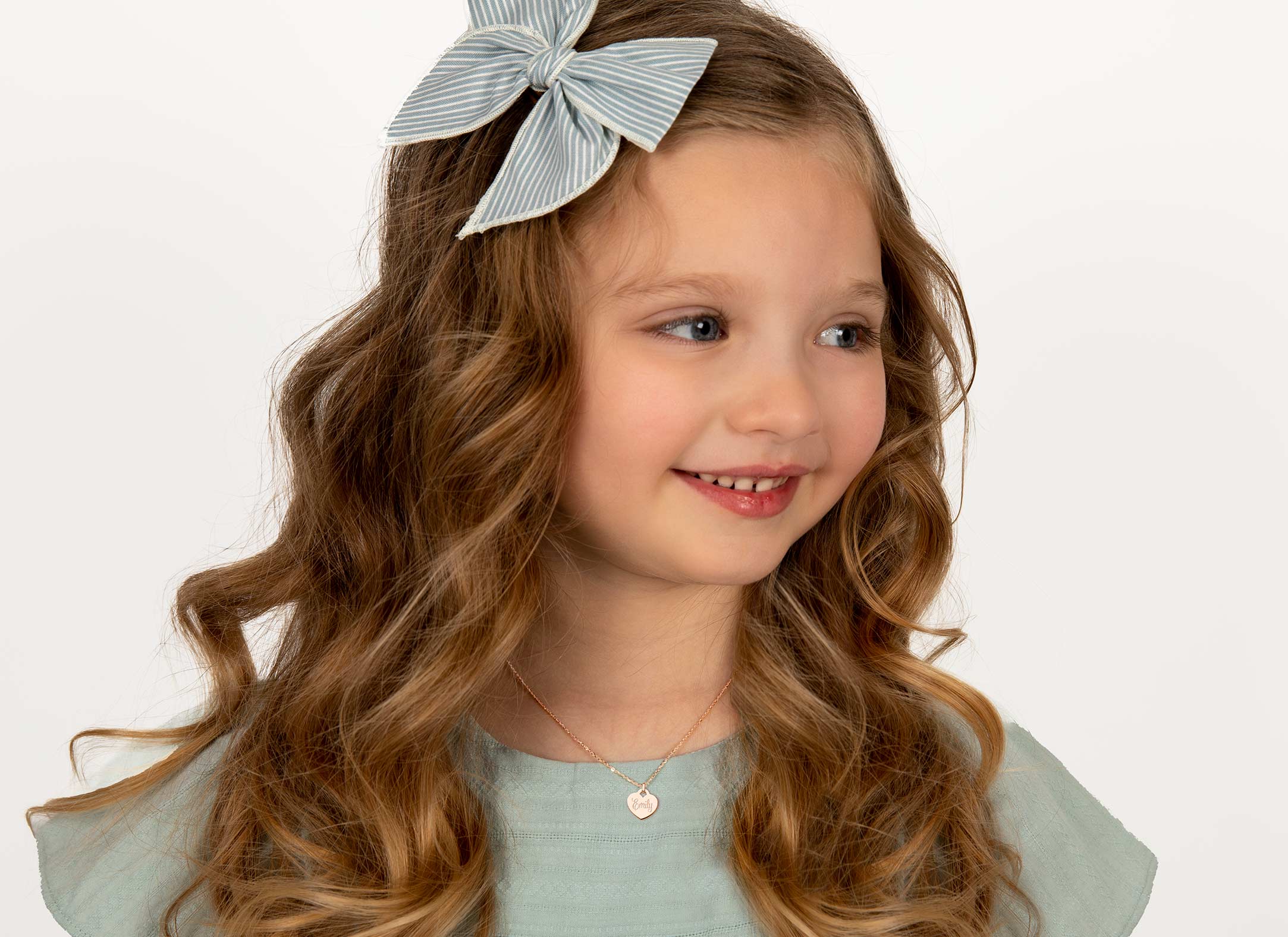Example Necklace Shown on 4 Year Old Girl