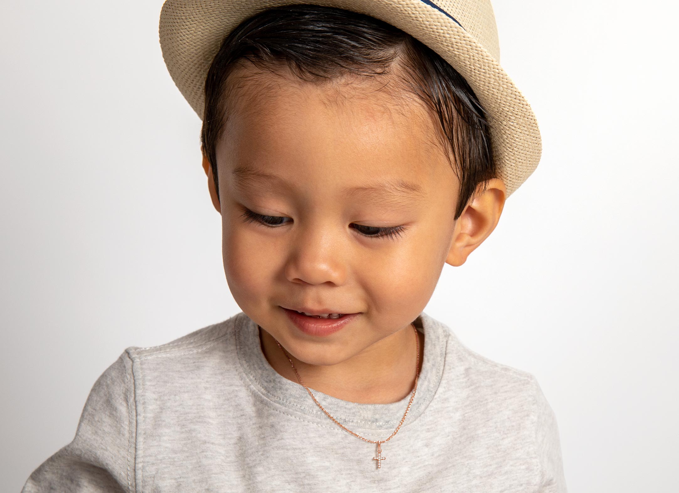 Necklace Shown on 3 Year Old Boy