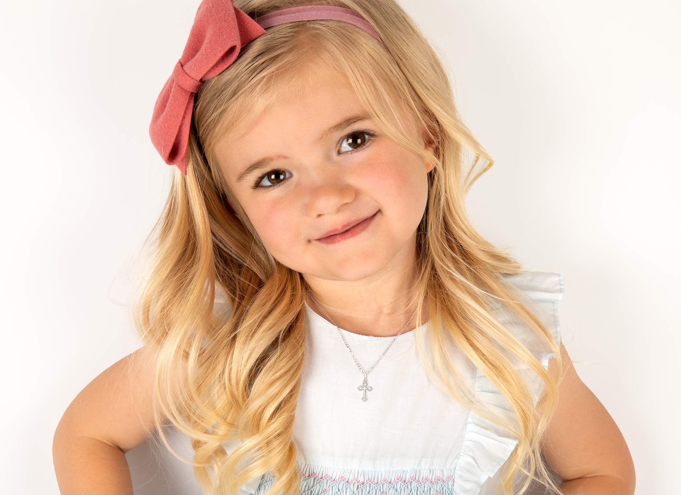 Necklace Shown on Child Model