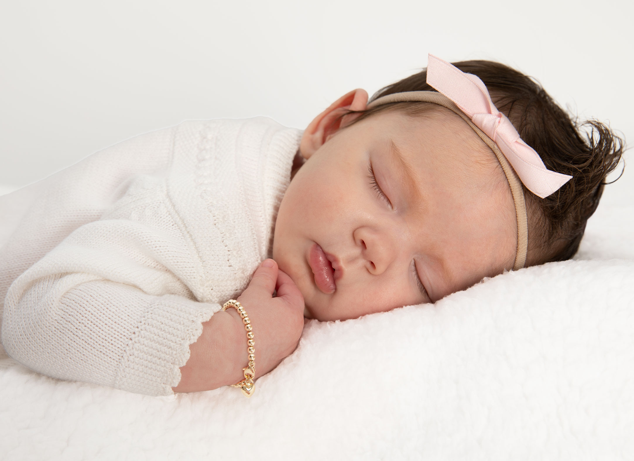 Example Bracelet Shown on Infant Girl