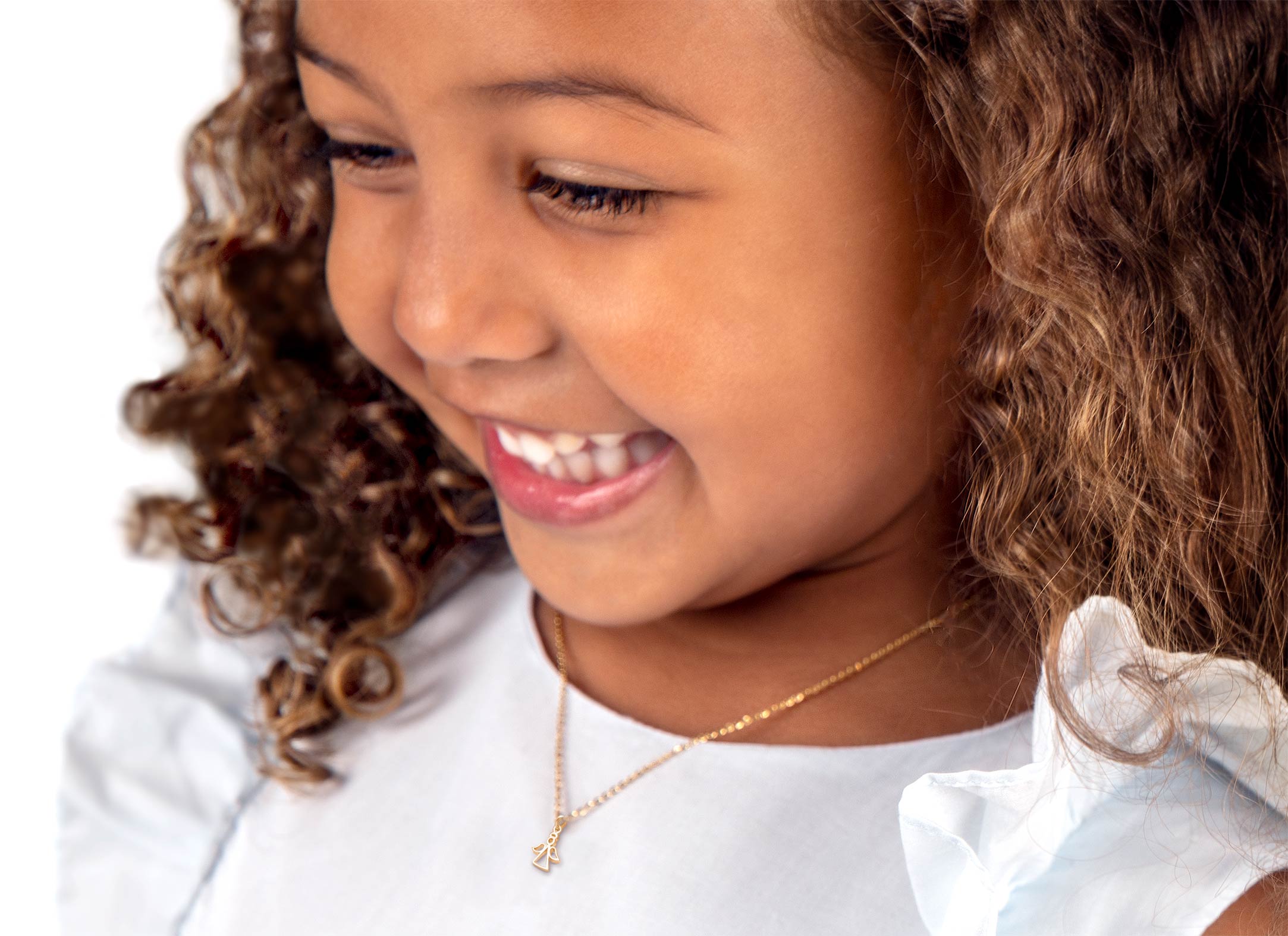 Charm Shown on Child Model - Chain is <u>NOT</u> Included<br />( add this charm to her existing necklace or bracelet )