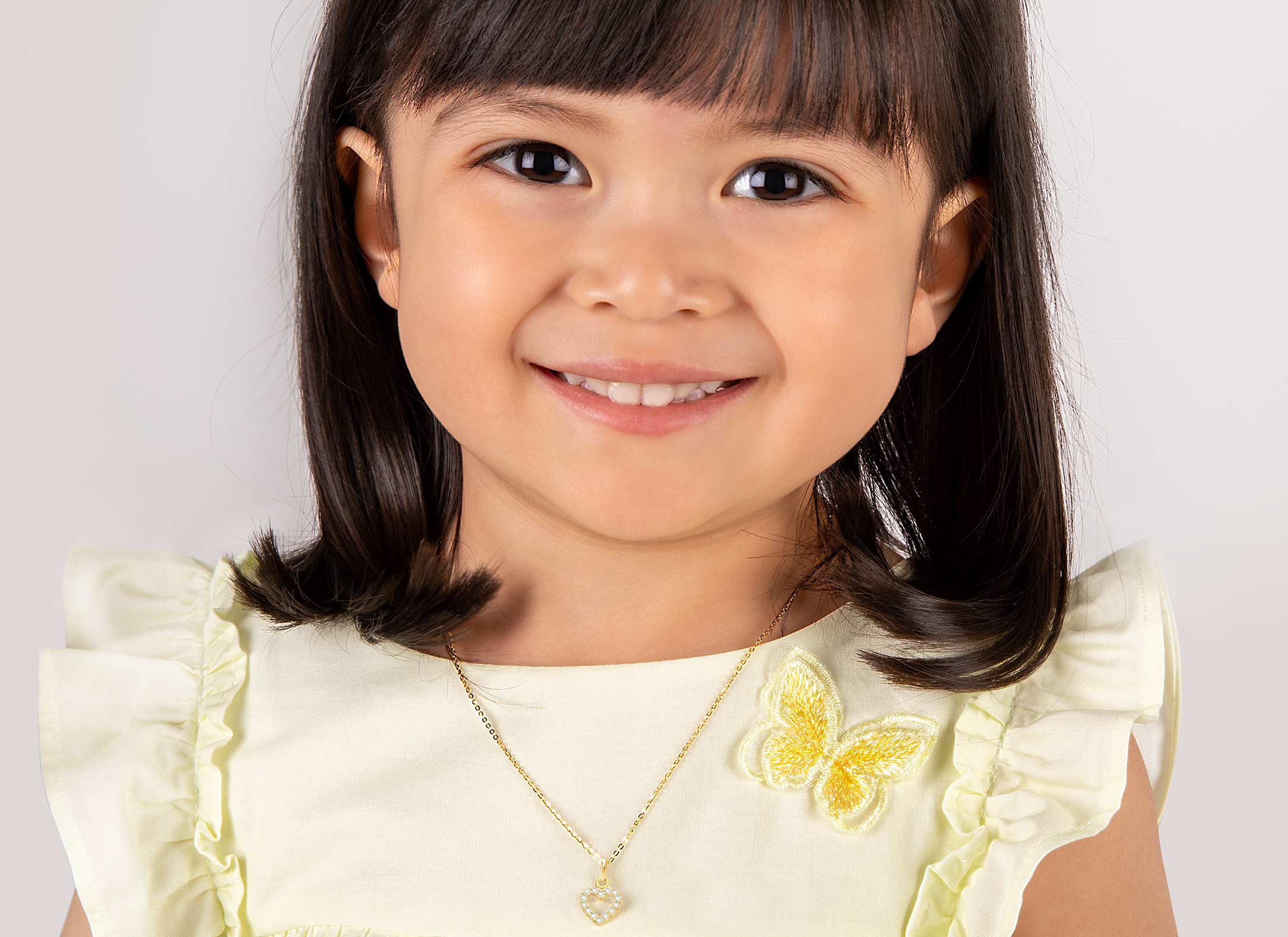 Necklace Shown on 3 Year Old Girl