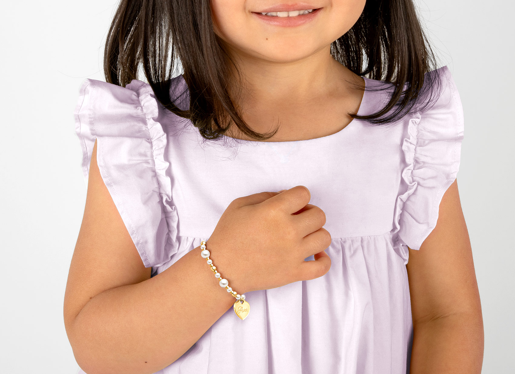 Example Bracelet Shown on 3 Year Old Girl