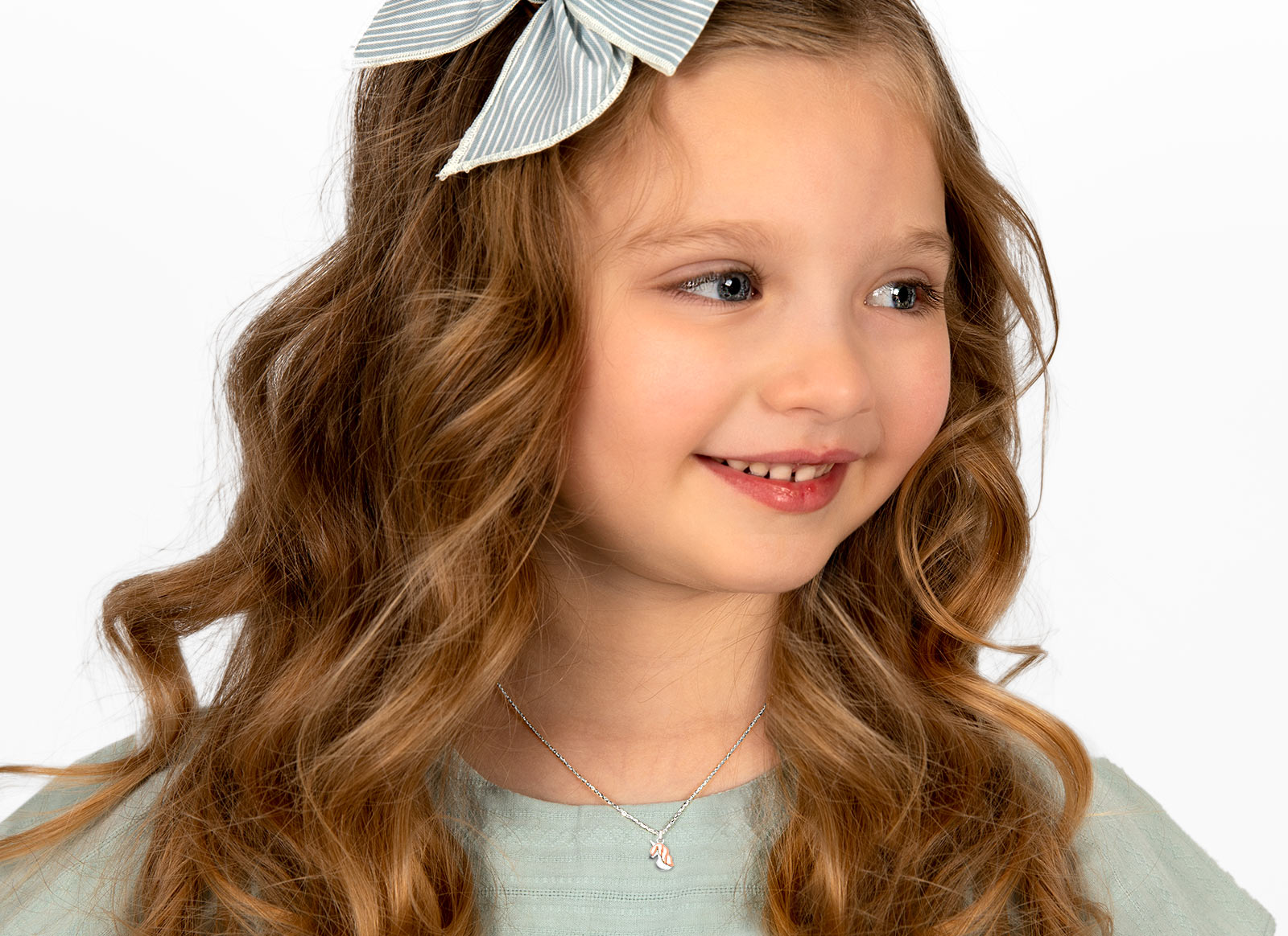 Necklace Shown on 4 Year Old Girl