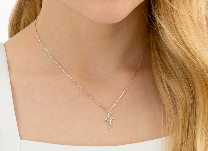 Necklace Shown on Child Model