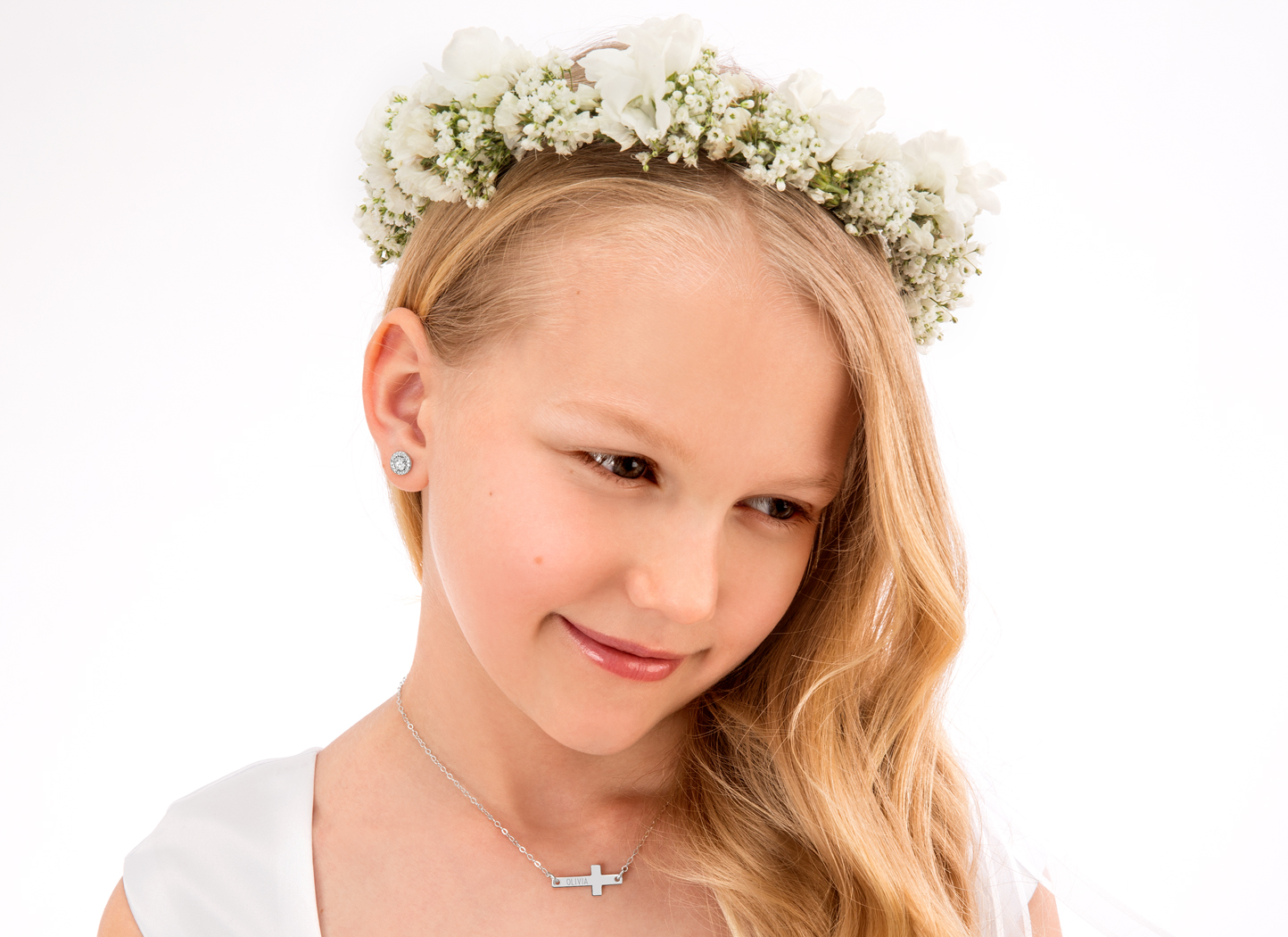 Necklace Shown on 10 Year Old Girl