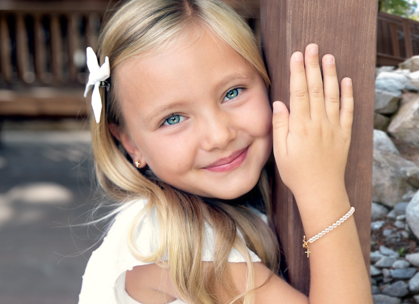 Example Bracelet Shown on 6 Year Old Girl