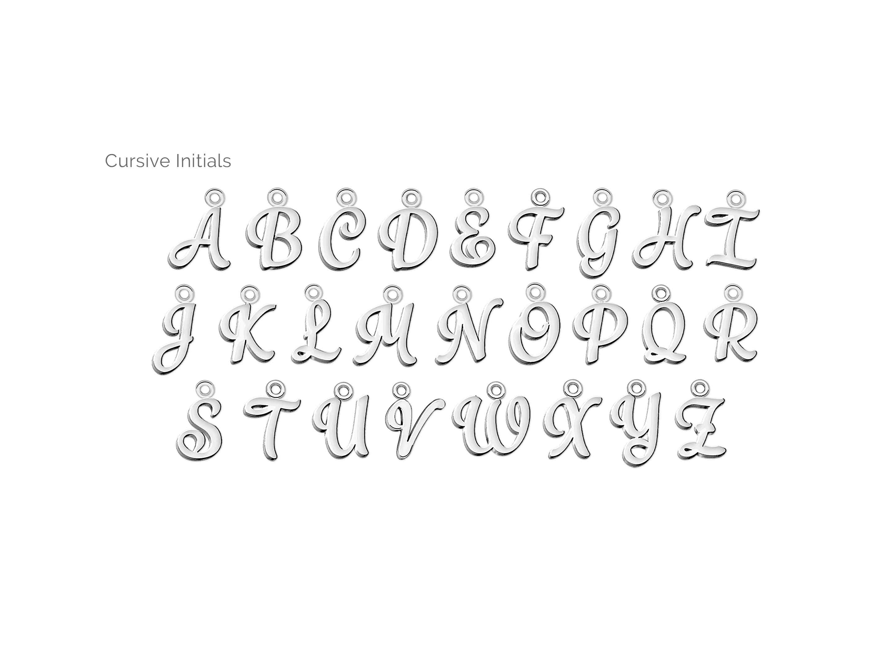 Cursive Initial Included