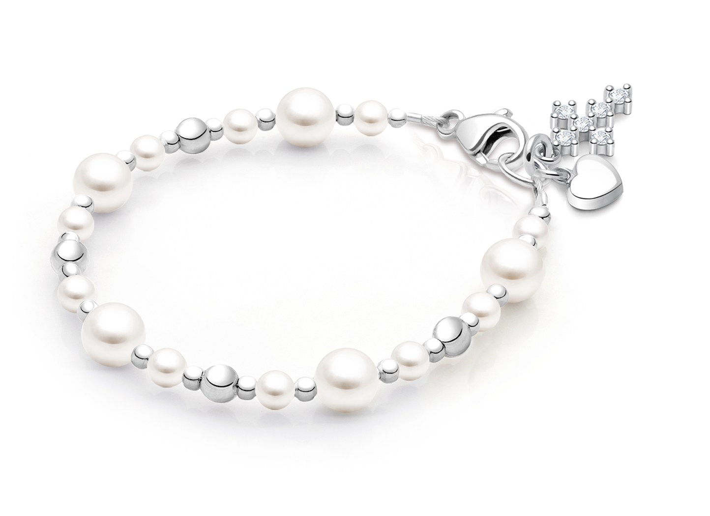 Shown with <u>Upgraded</u> Cross - Heart Charm <u>NOT</u> Included<br />( add the charms your child would love )
