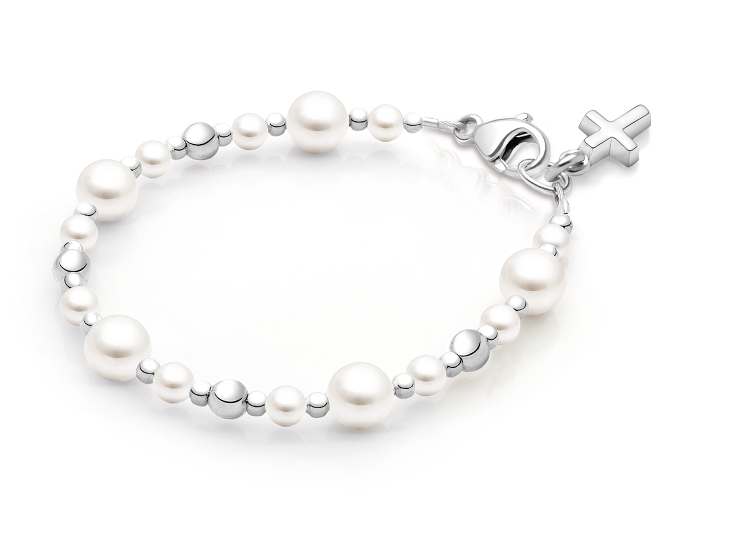 Enlarged to Show Detail<br />Shown with <u>Included</u> Cross Charm