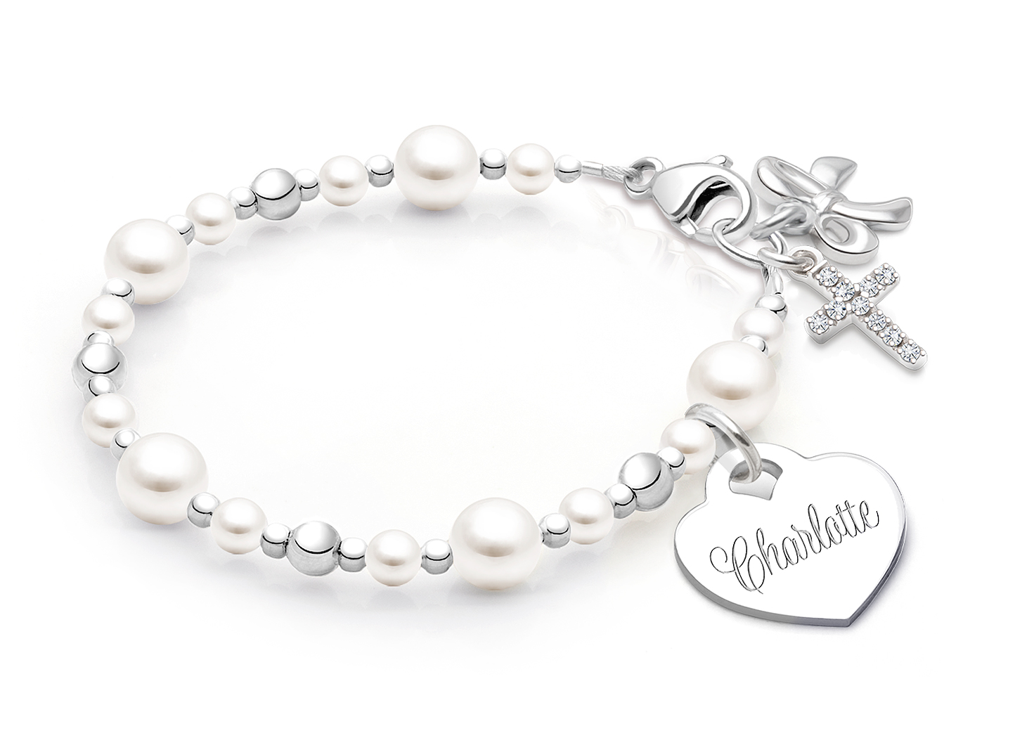 Shown with <u>Upgraded</u> Cross - Bow Charm <u>NOT</u> Included<br />( add the charms your child would love )