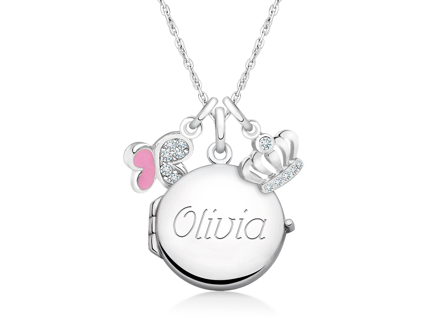 Butterfly & Crown Charms <u>NOT</u> Included<br />( add the charms your child would love )