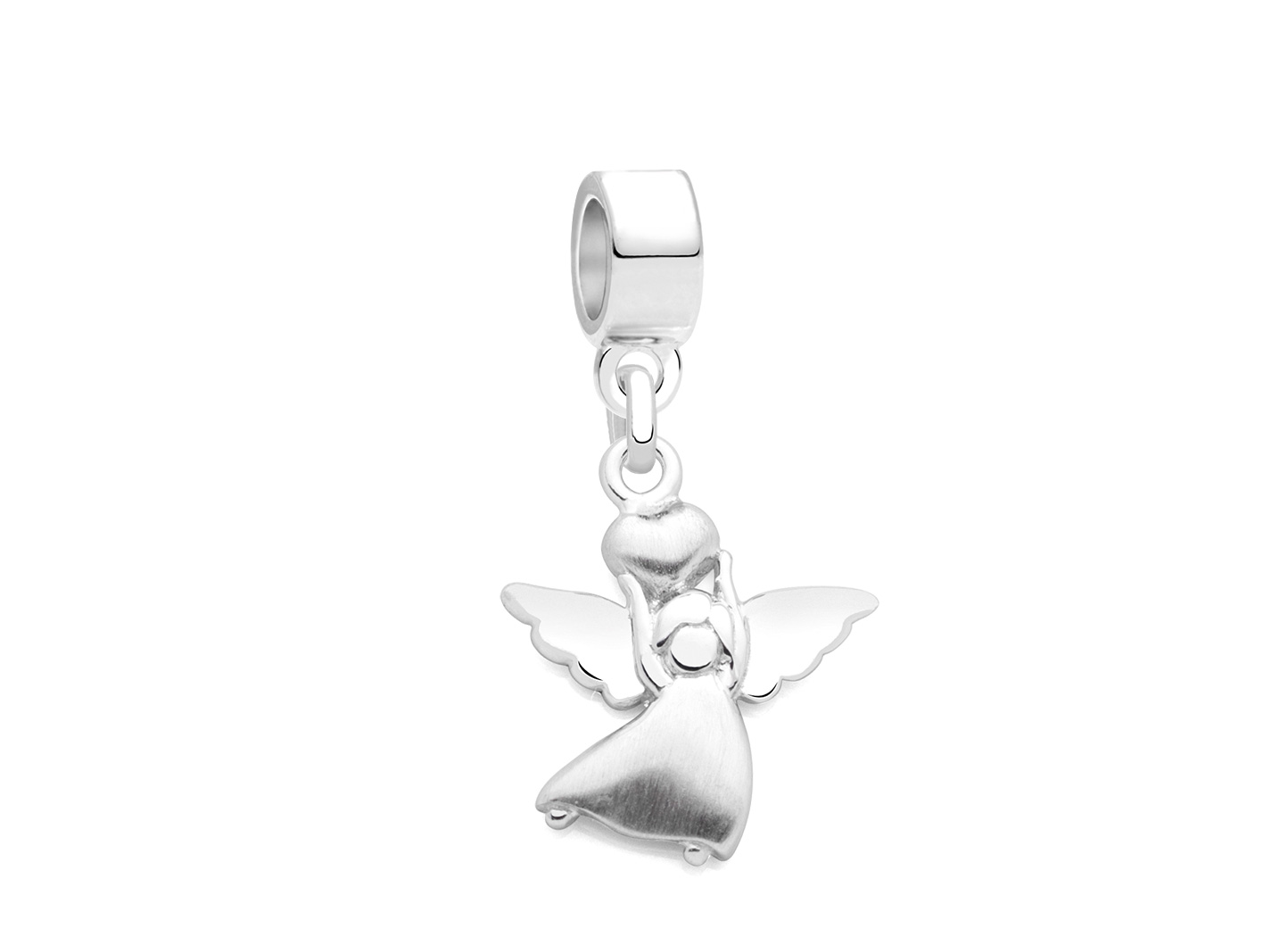 Enlarged to Show Detail<br /> Adoré&trade; Charm Shown with Silver Bail